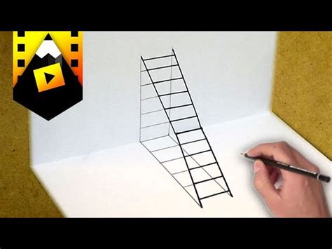 Como dibujar una escalera en 3d