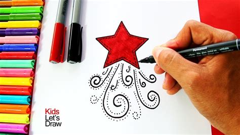 Cómo dibujar una Estrella de Navidad  Decorar Tarjetas ...