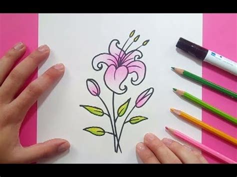 Como dibujar una flor paso a paso 17 | How to draw a ...