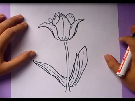 Como dibujar una flor paso a paso 3 | How to draw a flower ...