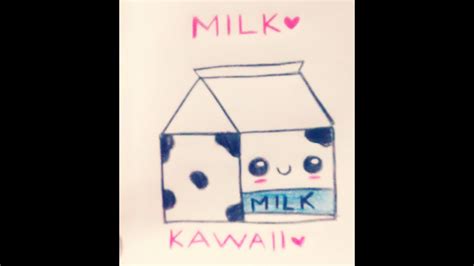 ¿Como dibujar una milk o lechita kawaii?    YouTube