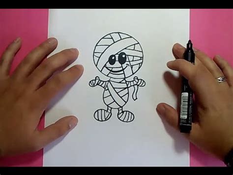 Como dibujar una momia paso a paso 2 | How to draw a mummy ...