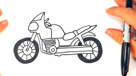 Cómo dibujar una Moto paso a paso | Dibujo fácil de Moto ...