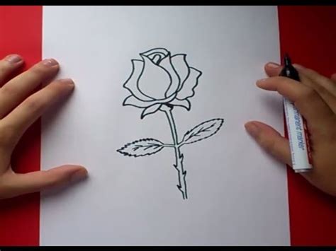 Como dibujar una rosa paso a paso 3 | How to draw a rose 3 ...