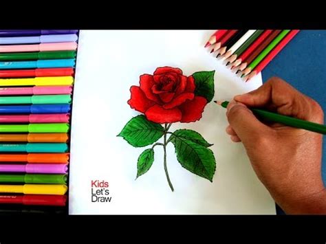 Cómo dibujar una Rosa paso a paso | How to draw a Rose 2 ...