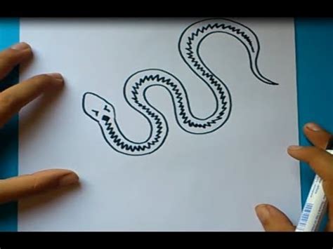 Como dibujar una serpiente paso a paso 3 | How to draw a ...