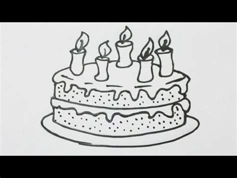 Como dibujar una torta de cumpleaños   YouTube