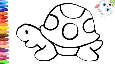 Cómo Dibujar y Colorear tortuga de colores | Dibujos Para ...