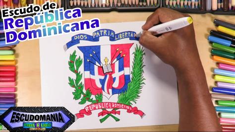 Cómo dibujar y pintar el escudo de República Dominicana ...