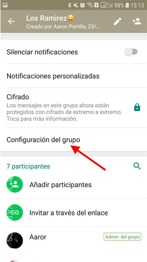 Cómo editar los administradores de un grupo de WhatsApp