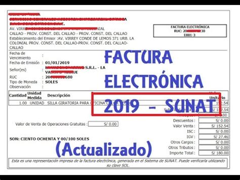 Cómo emitir una Factura Electrónica 2019   Sunat ...