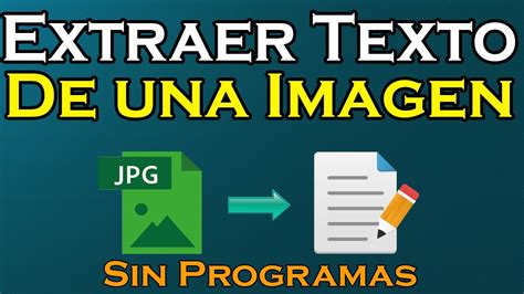 Como EXTRAER TEXTO de Imagenes | SIN PROGRAMAS   YouTube