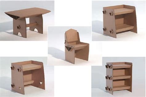 Cómo hacer 5 muebles de cartón para una casa de muñecas | Muebles de ...