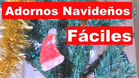 Como Hacer Adornos Navideños Caseros Muy Fáciles   YouTube