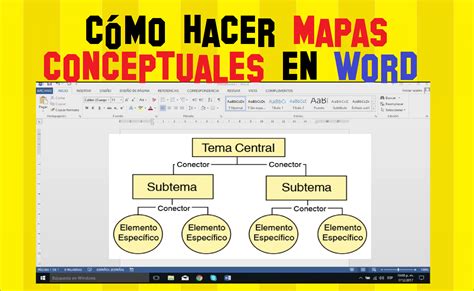 Cómo hacer mapas conceptuales en Word   El Profe Jorge