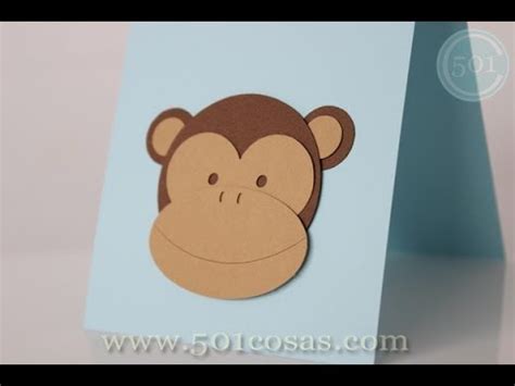 Cómo hacer monos de cartulina   YouTube