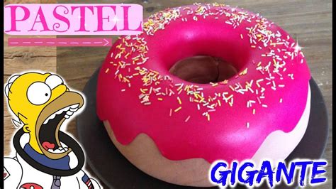 Cómo hacer PASTEL de DONUT GIGANTE  donut cake    YouTube