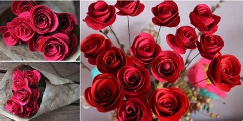 Cómo hacer rosas fáciles con papel | Tutorial | Paso a Paso
