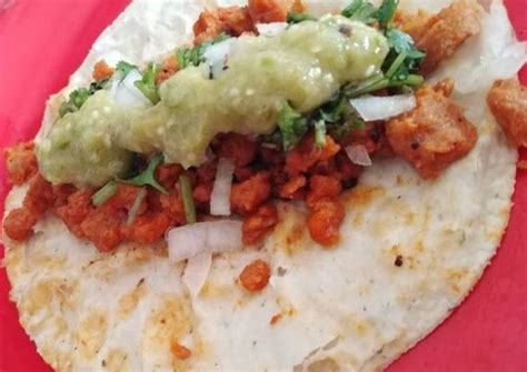 Como Hacer Soya Al Pastor   Receta de Tacos al pastor de soya   Fácil