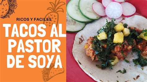 ¿Cómo hacer tacos al pastor de soya y longaniza? #tacos #faciles   YouTube