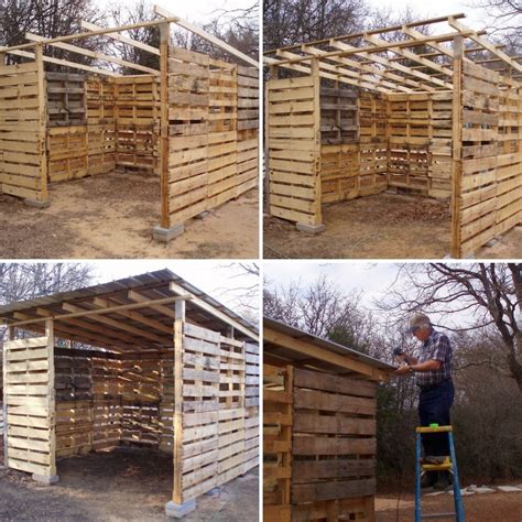 Cómo hacer un cobertizo de madera con palés reutilizados