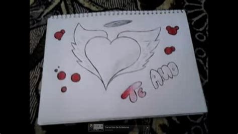 Como hacer un dibujo de un corazon, facil con dos ...