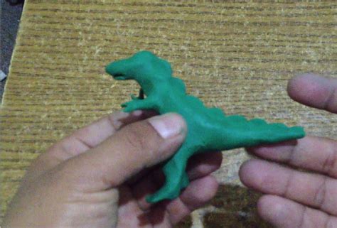 COMO HACER UN DINOSAURIO VERDE DE PLASTILINA PASO A PASO MI MUNDO DE ...