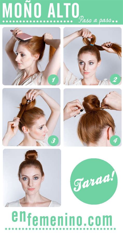 Cómo hacer un moño alto? How to...? #hair #tuto | Hair ...