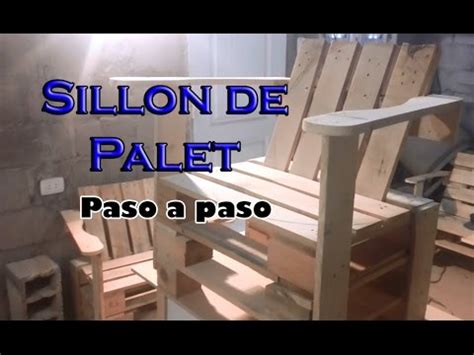 Como hacer un Sillon de Palet   Paso a paso   YouTube