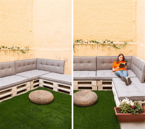 Cómo hacer un sofá de palets para la terraza | Sofas con ...
