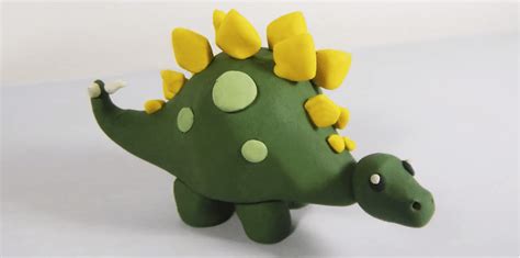 Cómo hacer un stegosaurus de plastilina paso a paso fácil   Dibujos en ...