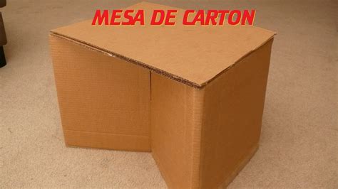 Como Hacer una Mesa de Cartón / How to make a cardboard ...
