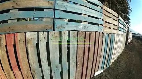 Como hacer una valla con palets reciclados   YouTube