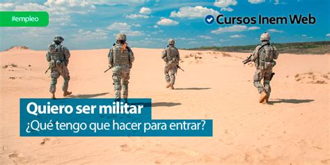 Cómo ingresar en el ejército español | Cursosinemweb.es