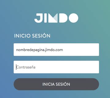 Cómo iniciar sesión en tu web Página de ayuda de Jimdo