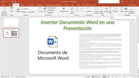 Cómo Insertar un Documento de Word en una Presentación de ...
