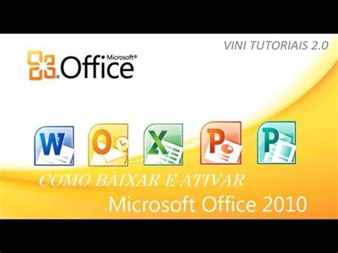 Como Instalar Microsoft Office 2010 + Ativação  2019 HD ...