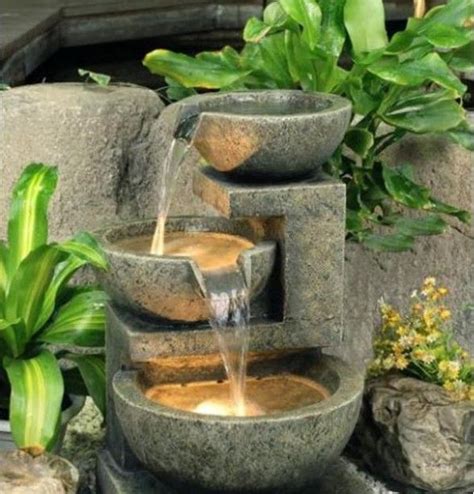 Como instalar una fuente en tu jardin | fuentes jardin | Pinterest ...