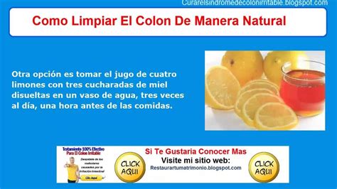 Como Limpiar El Colon De Manera Natural | Causas Del Colon ...