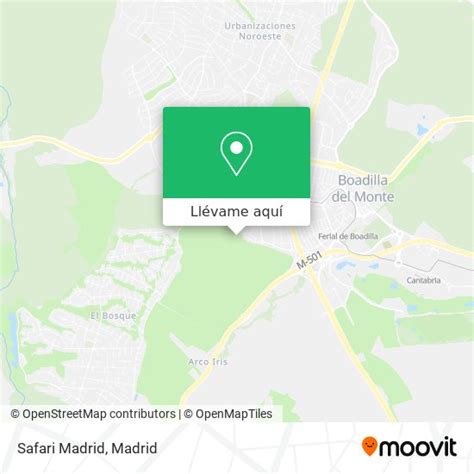 Cómo llegar a Safari Madrid en Villaviciosa De Odón en Autobús o Tren ...