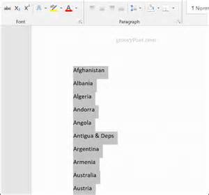 Cómo ordenar alfabéticamente texto y tablas en Microsoft Word