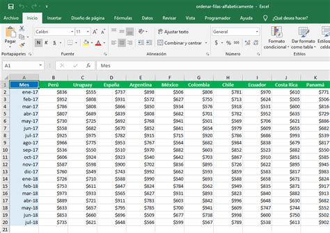 Cómo ordenar filas alfabéticamente en Excel • Excel Total