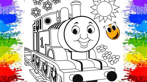 Como Pintar e colorir trem Thomas e seus amigos ...