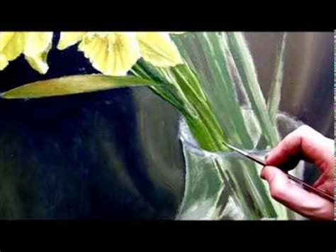 Como pintar flores al óleo ,hojas   Parte 3    YouTube