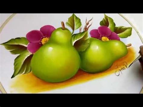 Como Pintar Frutas / Peras / How To Paint Pears   YouTube