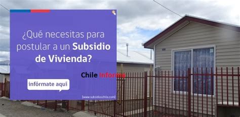 Cómo postular al subsidio habitacional 2020   Chile informa