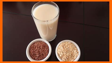 Cómo preparar leche de avena y linaza? Rica en Omega 3 ...