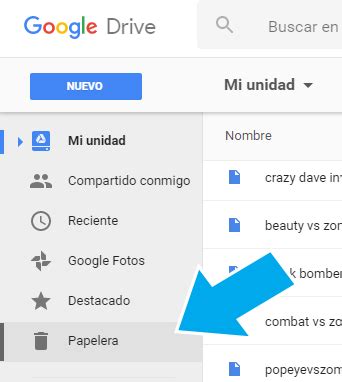 Como Recuperar archivos eliminados Google Drive | Iniciar ...