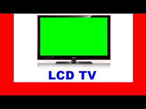 Como reparar mi tv lcd pantalla verde   YouTube