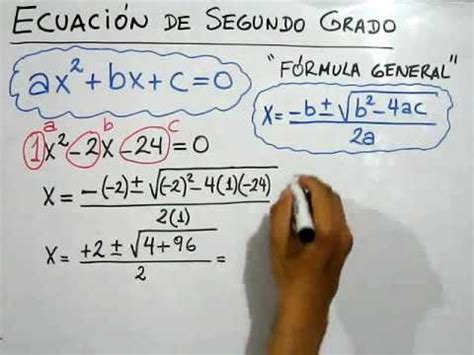 Cómo resolver Ecuaciones de Segundo Grado Cuadráticas ...